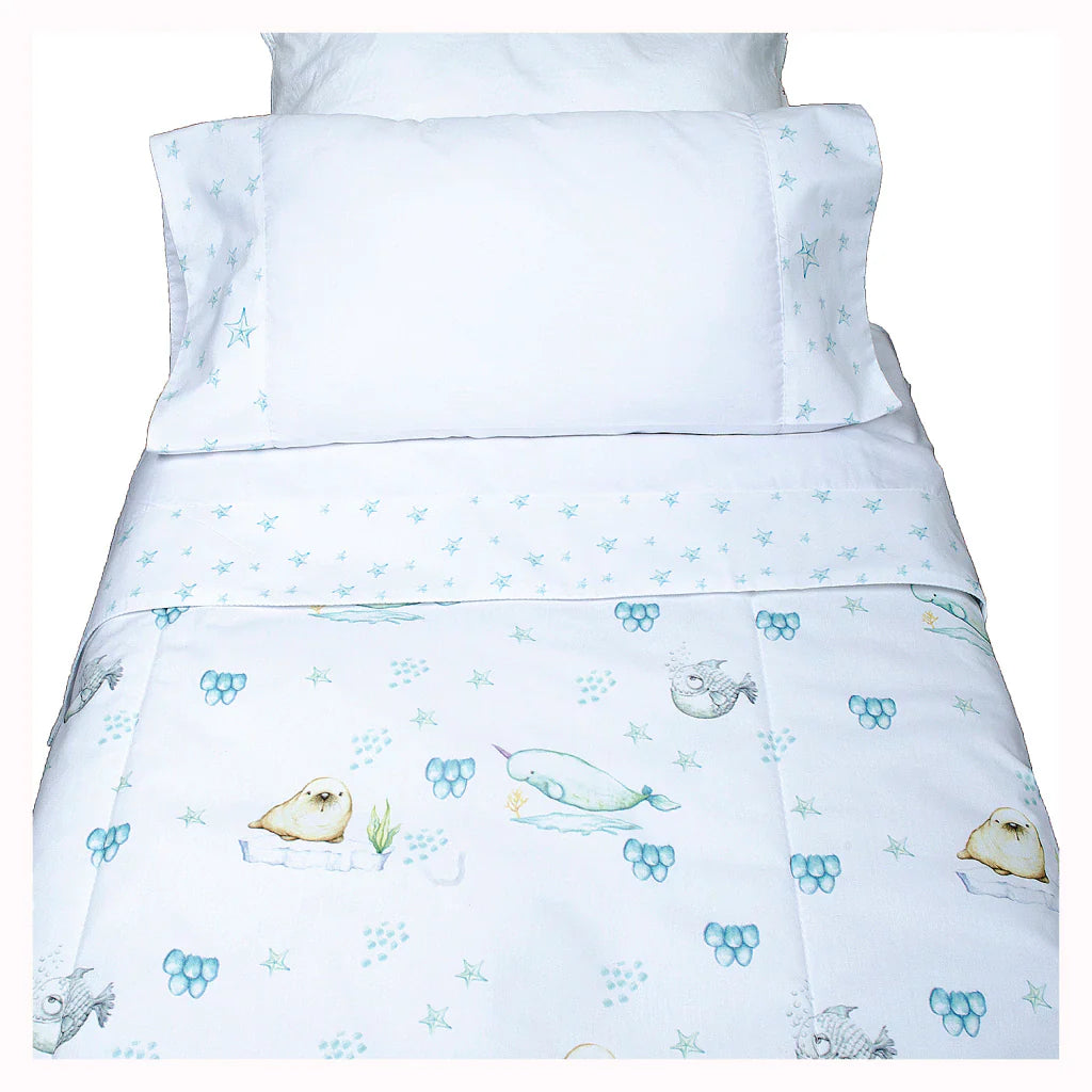 Cobertor Cuna Grande Narwal