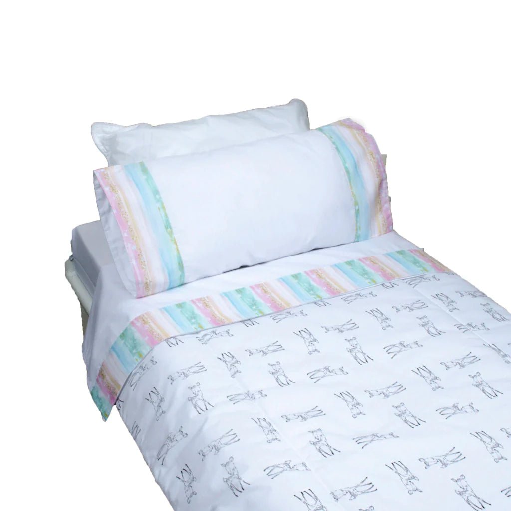 Sabanas Cuna Chica Aurora Boreal | Sábanas para cuna - Blanca