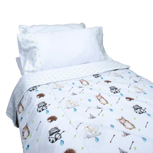 Cobertor Cuna Grande Animales del Bosque