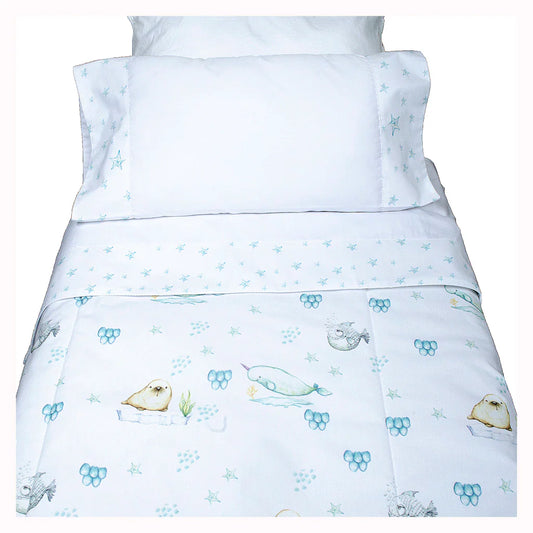 Cobertor Cuna Grande Narwal