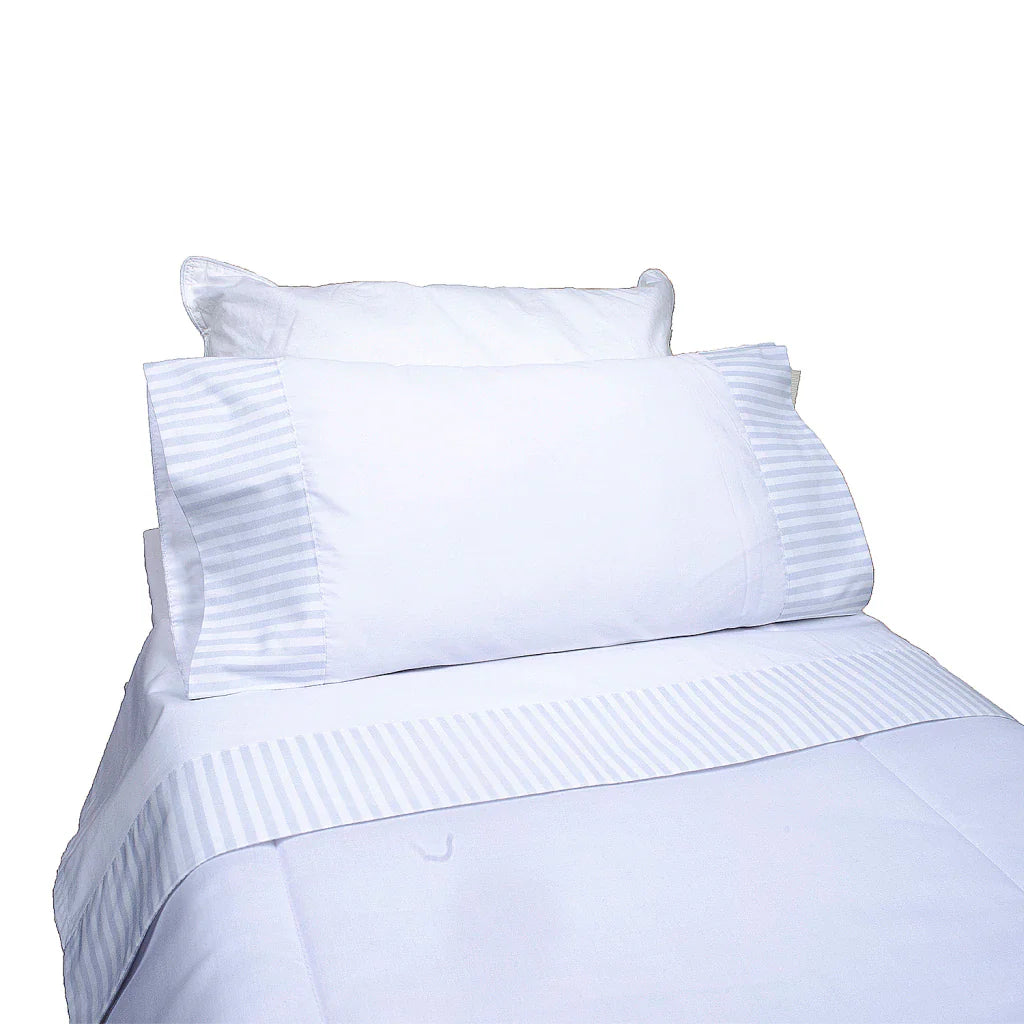 Sabanas Cuna Chica Rayas Grises