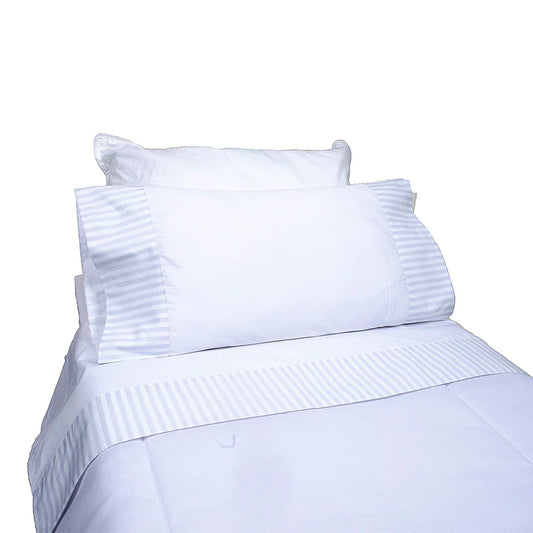 Sabanas Cuna Chica Rayas Grises