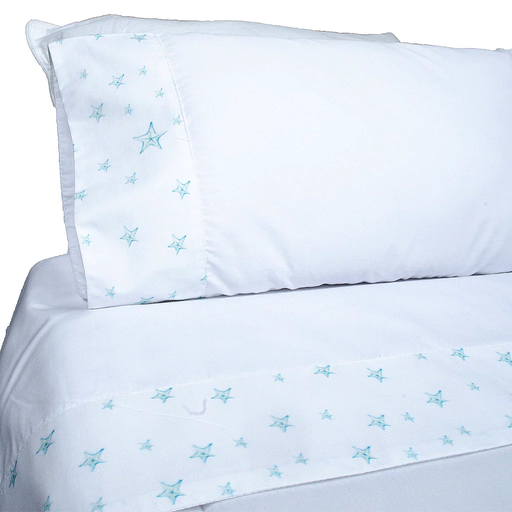 Sabanas Cuna Grande Estrellas Aqua