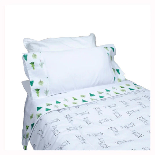 Cobertor Cuna Grande Bambi | Sábanas para cuna - Blanca