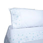 Sabanas Cuna Chica Estrellas Aqua | Sábanas para cuna - Blanca